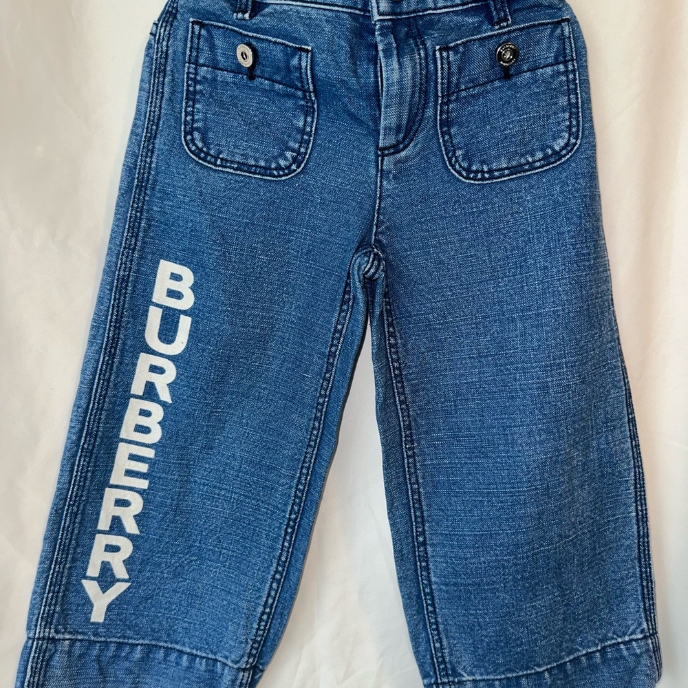 Burberry Kids Blue Denim Jeans